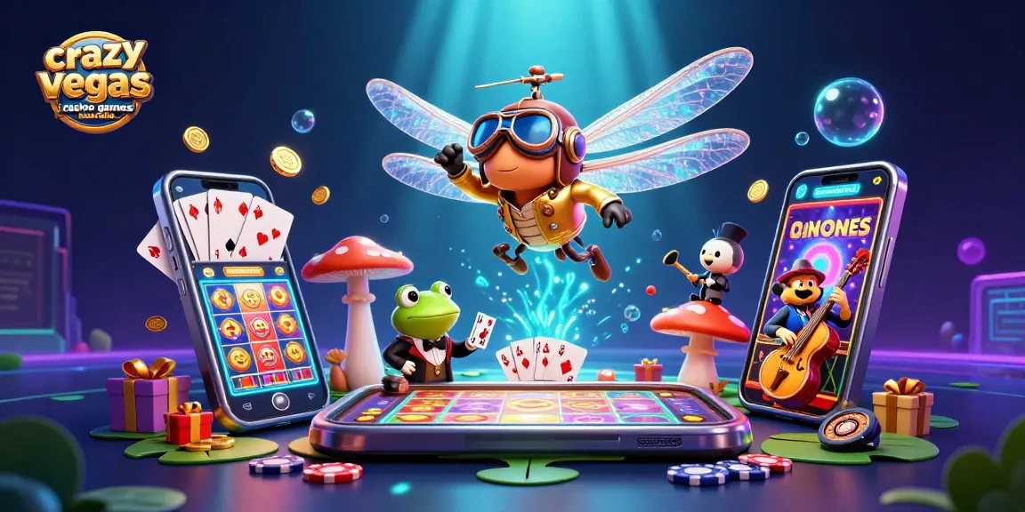 Experience crazyvegas casino games australia with a dynamic scene of colorful slot games and a lively casino atmosphere